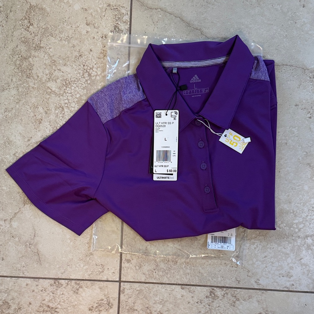 Adidas Women’s Polo Shirt in Vibrant Purple